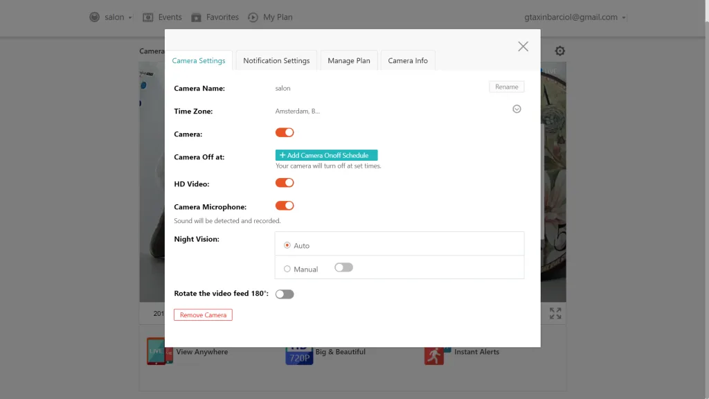 Domowa kamera ze śledzeniem ruchu | SECTEC Cloud WiFi Camera 74 4
