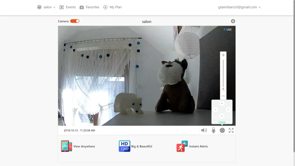 Domowa kamera ze śledzeniem ruchu | SECTEC Cloud WiFi Camera 72 8