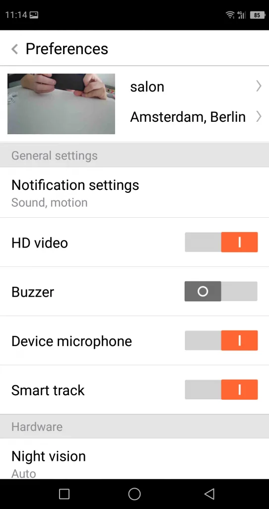 Domowa kamera ze śledzeniem ruchu | SECTEC Cloud WiFi Camera 62 Screenshot 2018 10 13 11 14 34