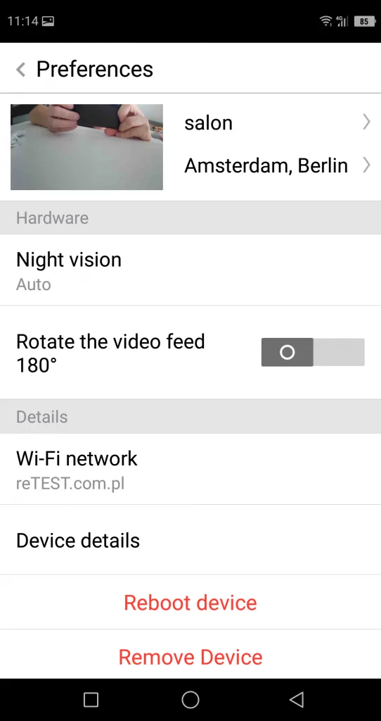 Domowa kamera ze śledzeniem ruchu | SECTEC Cloud WiFi Camera 58 Screenshot 2018 10 13 11 14 42