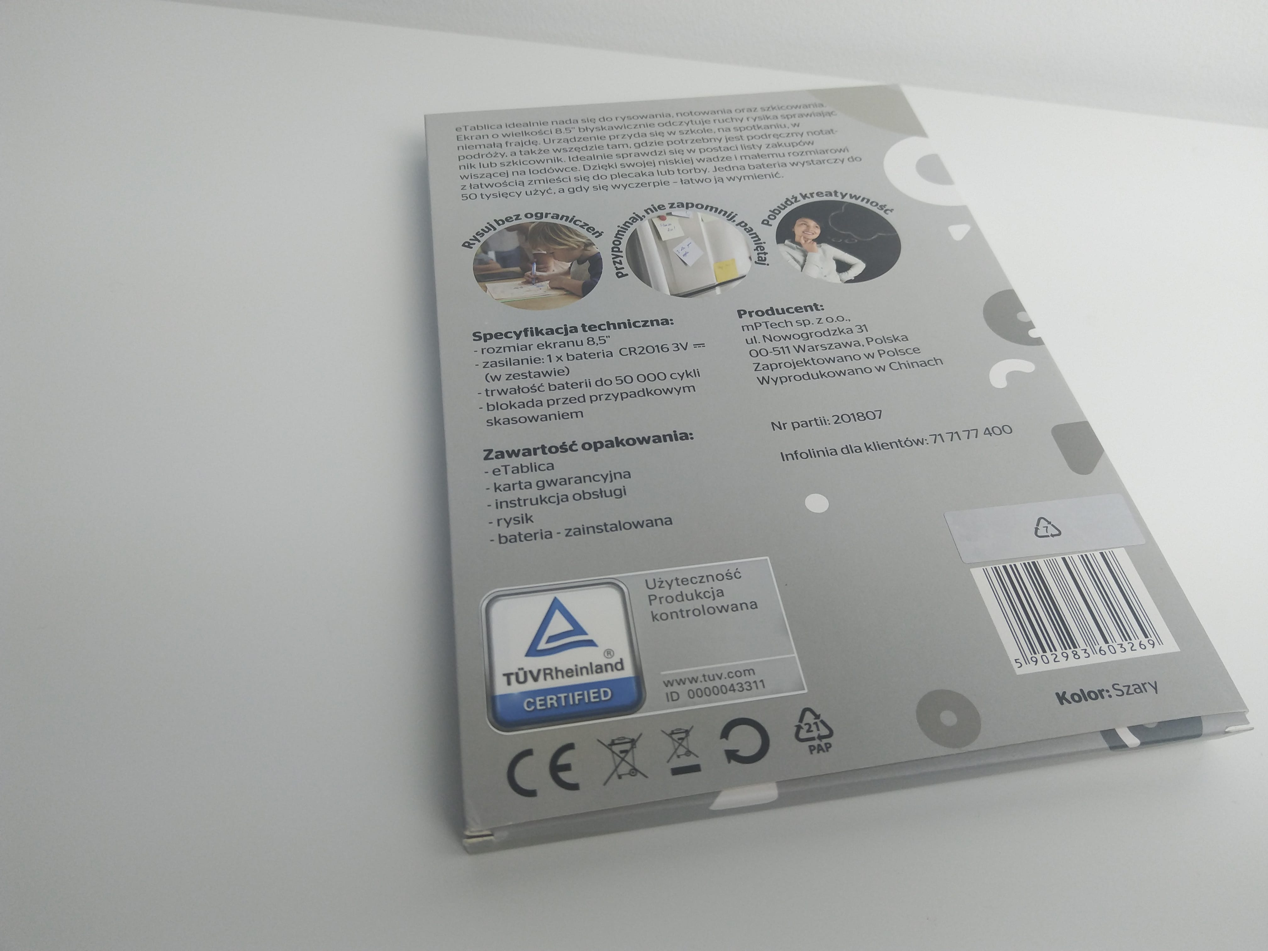 Elektroniczny Tablet Do Rysowania Z Biedronki ETablica SMARTY 