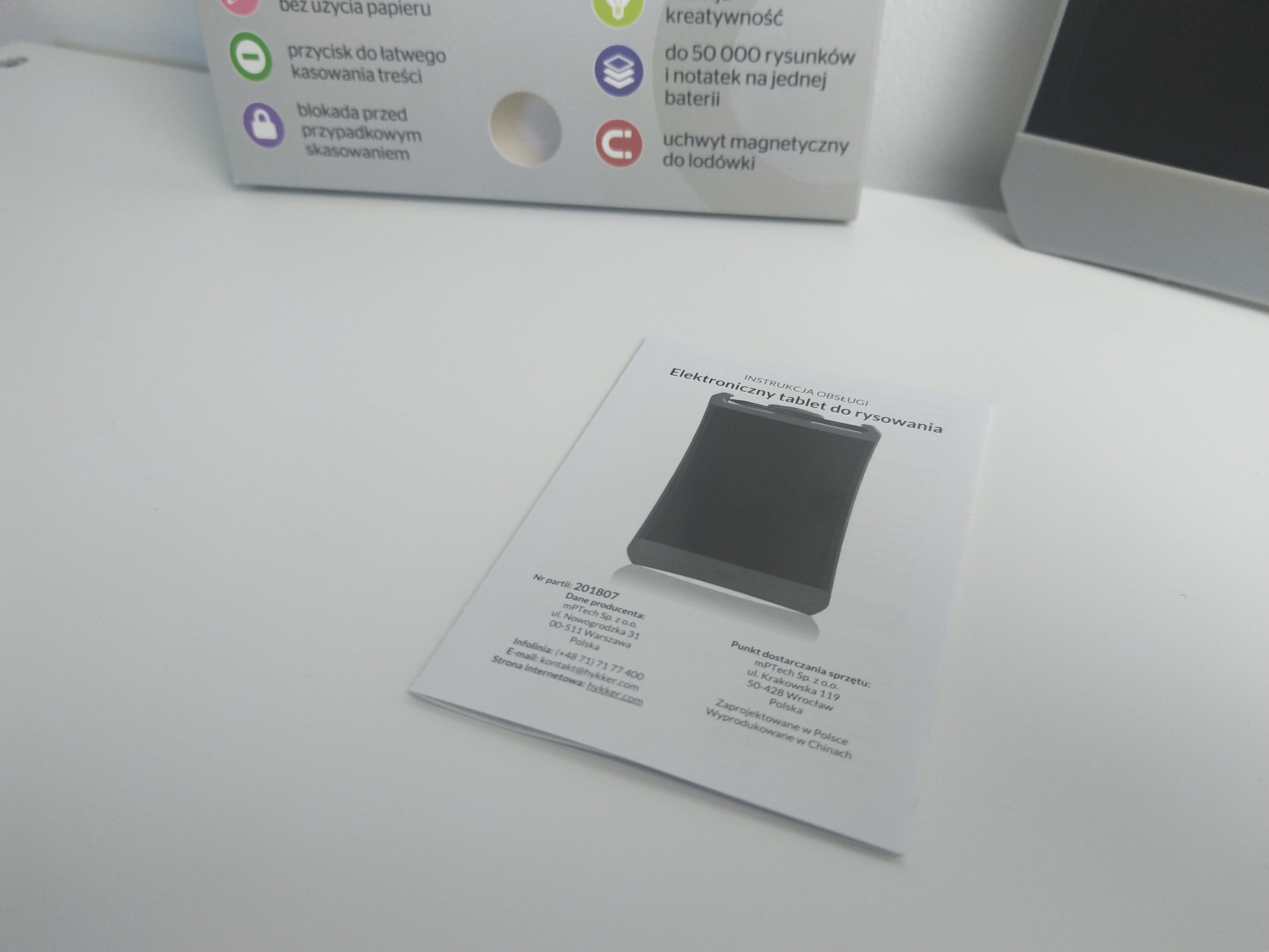 Elektroniczny Tablet Do Rysowania Z Biedronki ETablica SMARTY