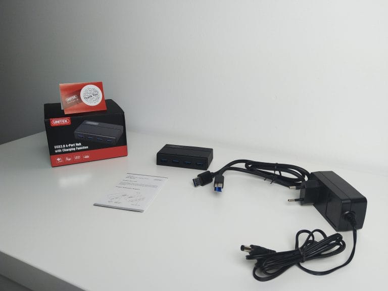 Aktywny HUB 4x USB 3.0 z funkcją ładowania | UNITEK Y-HB03001