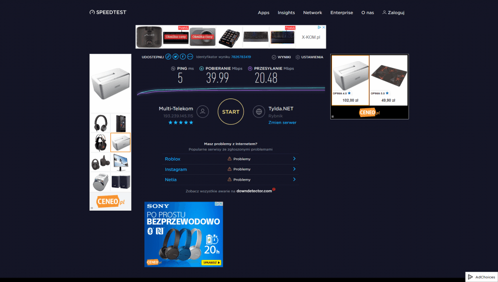 Screenshot 2018 11 24 Speedtest od Ookla – globalny test prędkości łącza szerokopasmowego1