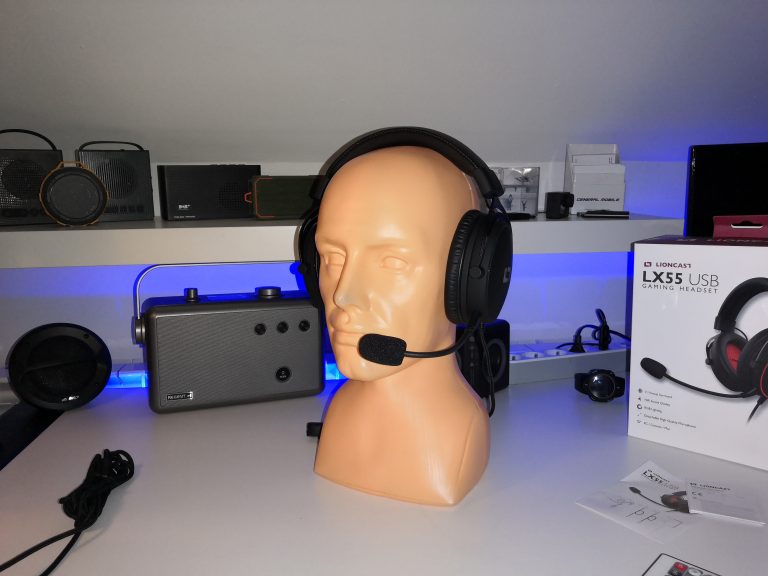 Słuchawki z dźwiękiem przestrzennym 7.1 i podświetleniem RGB | Lioncast LX55