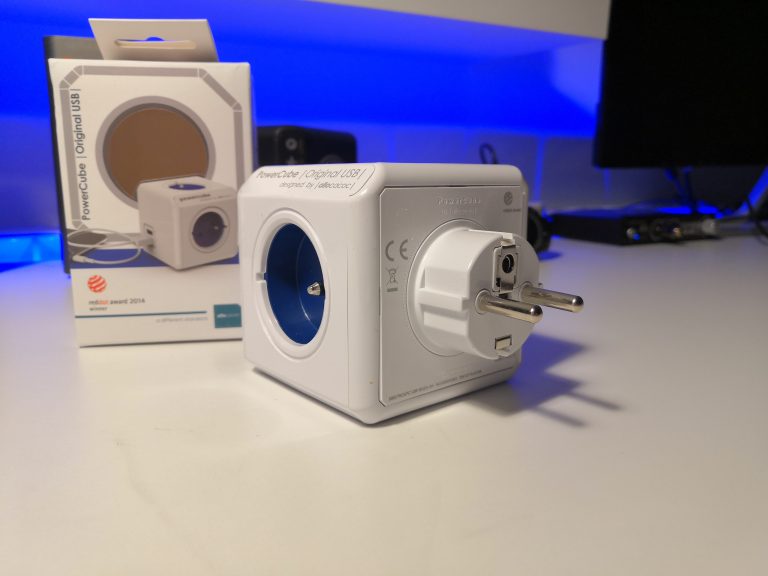 Listwa zasilająca z gniazdkami elektrycznymi i portami USB | Allocacoc PowerCube Original