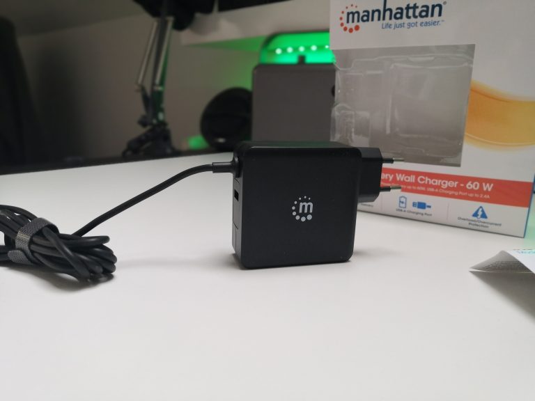 Zasilacz 60W dla urządzeń z USB typu C | Manhattan Power Delivery Wall Charger