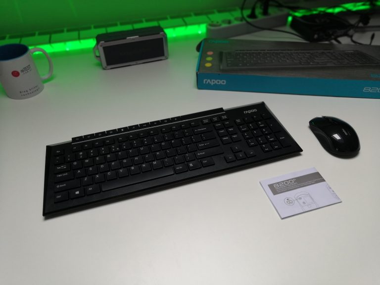 Biurowy zestaw w dobrej cenie | Mysz i klawiatura bezprzewodowa Rapoo 5G 8200P