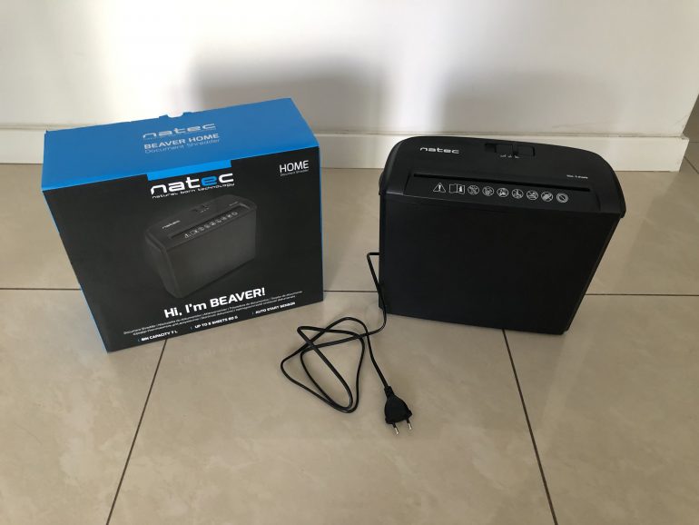 Test malutkiej niszczarki Natec Beaver HOME w cenie 90zł