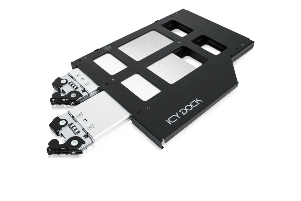 Zamień kieszeń CD/DVD na 2 dyski SSD M.2 NVMe z Icy Dock MB852M2PO-B