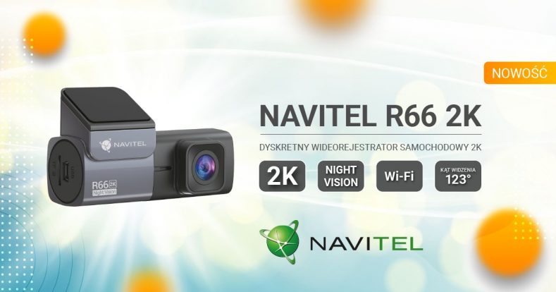 NAVITEL R66 2K – kamera samochodowa 2K sterowana za pomocą aplikacji mobilnej