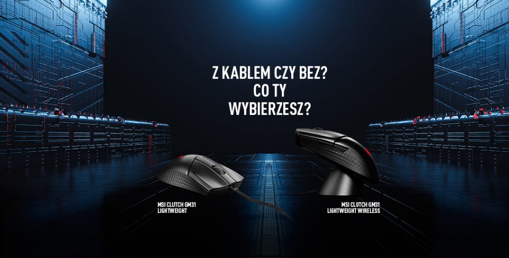 MSI prezentuje CLUTCH GM31 LIGHTWEIGHT WIRELESS – kompaktową, lekką i ergonomiczną mysz bezprzewodową