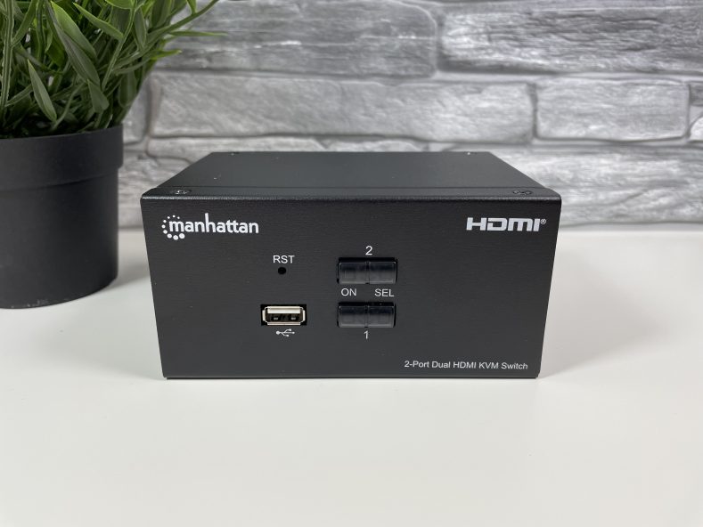 Przełącznik KVM Manhattan 2/1 HDMI, USB, 4K 30Hz