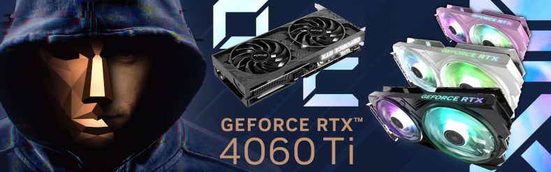KFA2 prezentuje karty graficzne GeForce RTX™ 4060 Ti 8GB EX z DLSS 3 i 1-Click OC. Kompaktowy design i bezproblemowa modernizacja PC