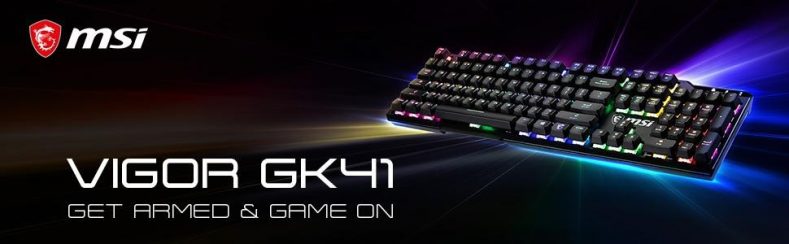 MSI ujawnia nową serię mechanicznych klawiatur dla graczy: VIGOR GK41