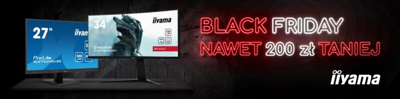 iiyama startuje z promocjami z okazji Black Friday. Monitory taniej nawet o 200 zł