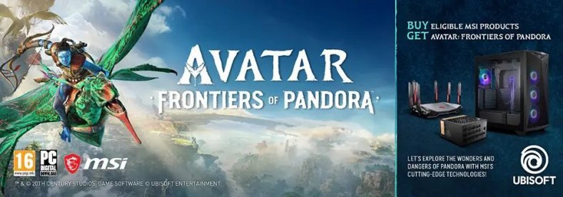 Poznaj Pandorę dzięki najnowocześniejszym technologiom MSI! Avatar: Frontiers of Pandora za darmo z wybranymi produktami
