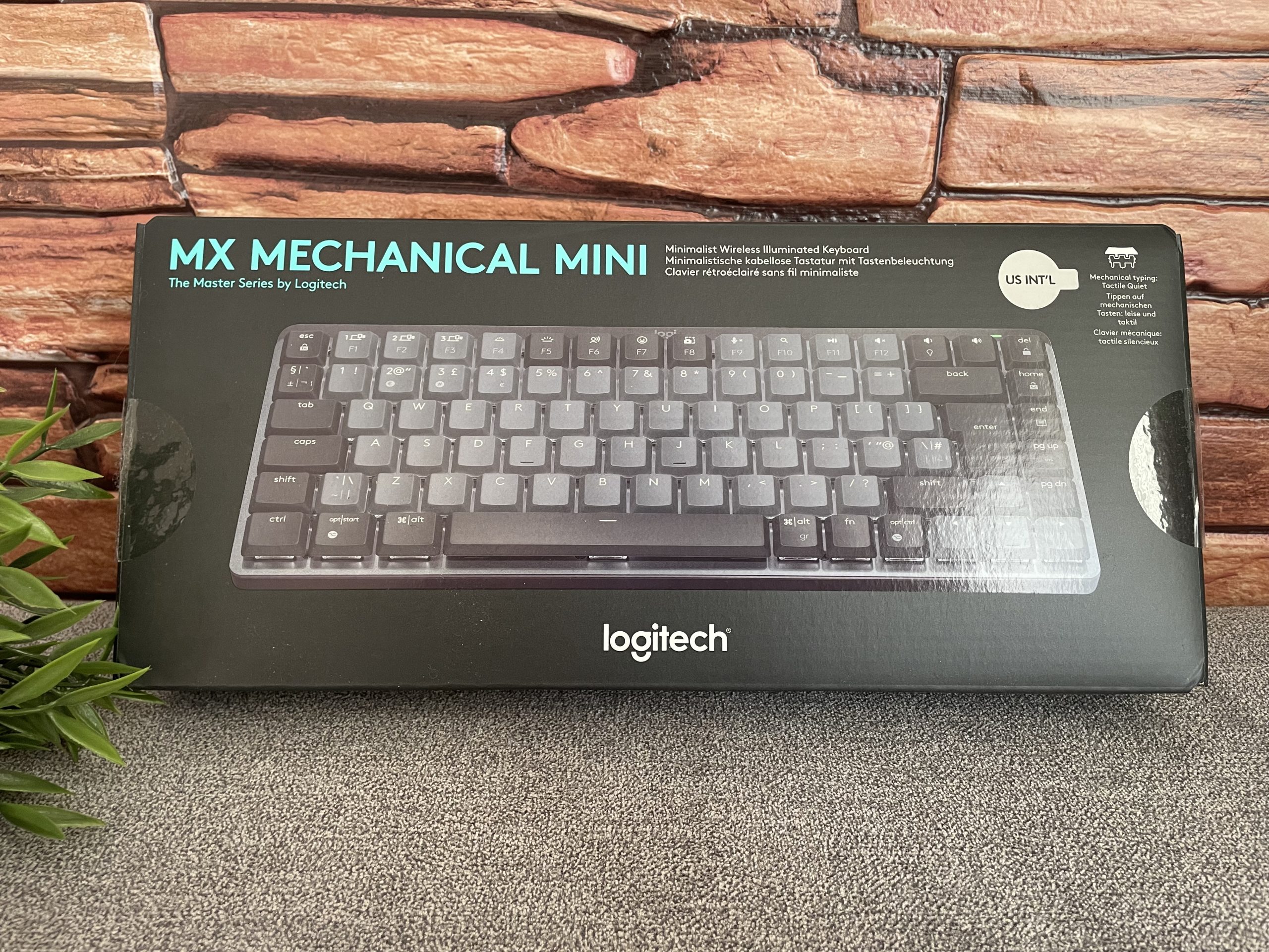 Peyyargo Custodia Rigida Protettiva Per Tastiera Logitech MX Mechanical Mini – Zip, EVA E Nylon, Impermeabile E Antigraffio (Grigio)