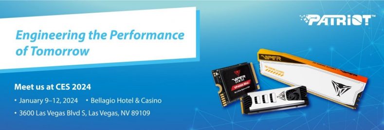 Patriot Memory zaprezentuje na targach CES 2024 innowacyjne dyski SSD PCIe 5.0, pamięci DDR5 i nie tylko