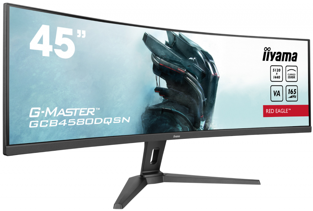 Zanurz się w grze dzięki zakrzywionemu 45-calowemu monitorowi iiyama G-Master GCB4580DQSN-B1 Red Eagle
