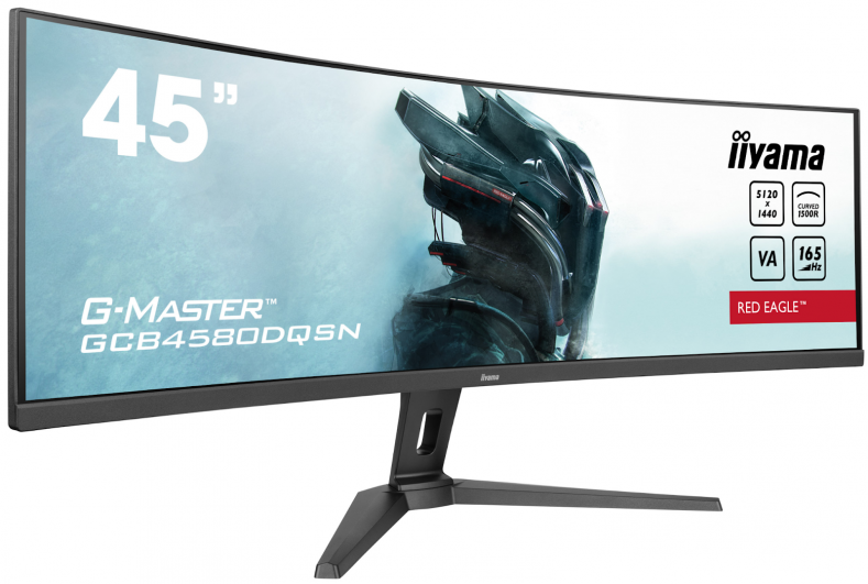 Zanurz się w grze dzięki zakrzywionemu 45-calowemu monitorowi iiyama G-Master GCB4580DQSN-B1 Red Eagle