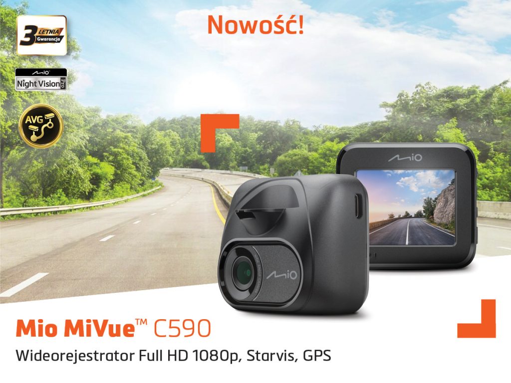 Mio MiVue C590 – doskonała jakość nagrań w super cenie