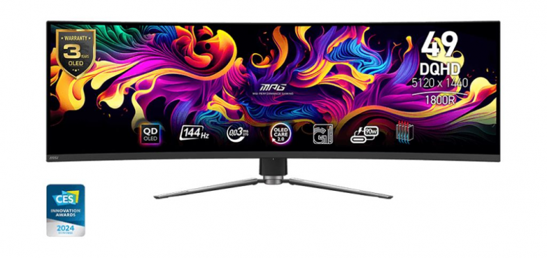 MSI prezentuje MPG 491CQP QD-OLED. 49-calowy gamingowy monitor nowej generacji