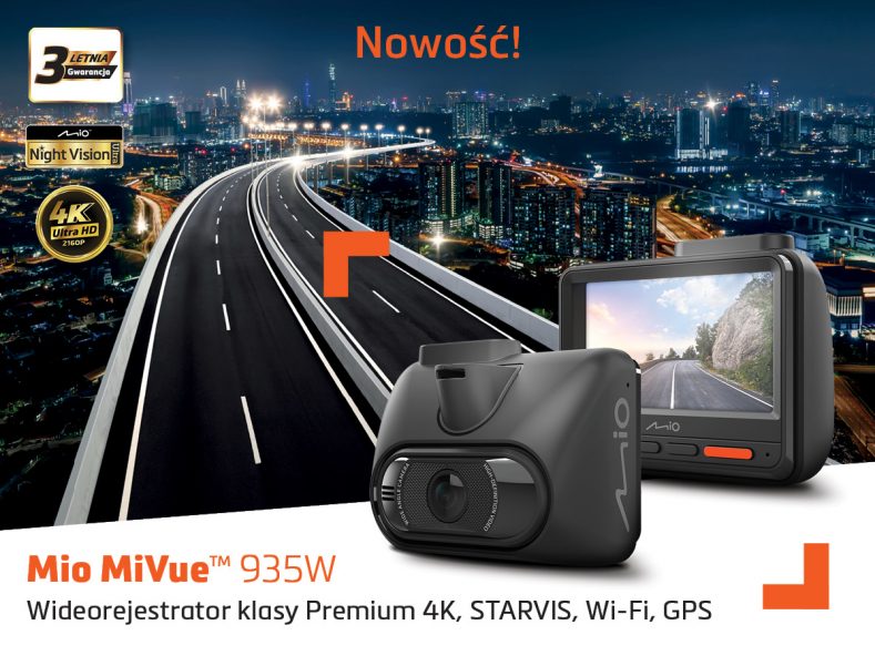 Nowość od Mio: kamera MiVue 935W – nowa era nagrywania w 4K