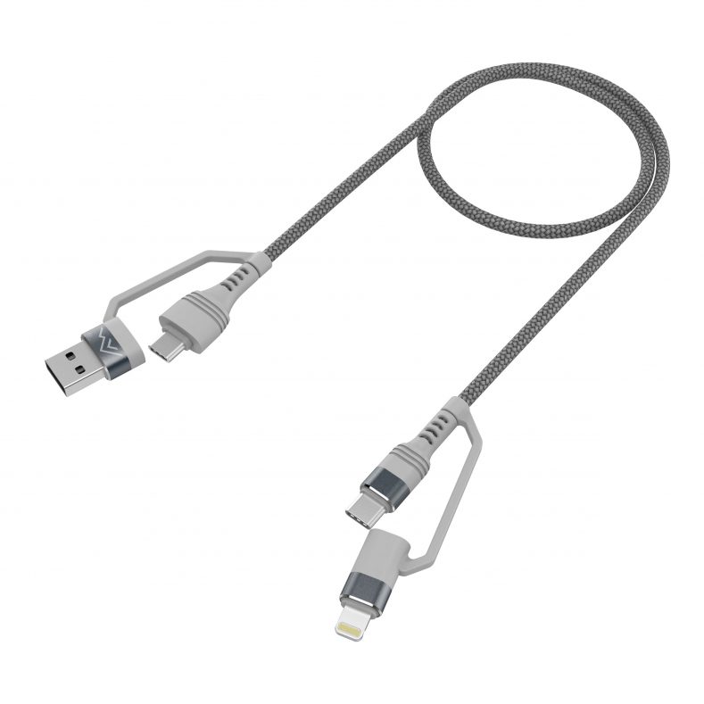 USB-C, USB-A oraz Lightning w jednym kablu