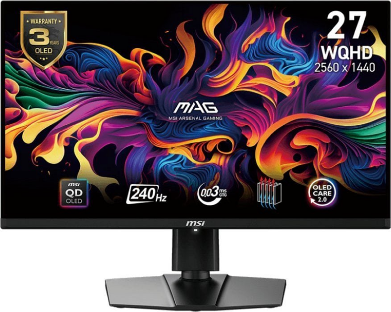 MSI prezentuje MAG 271QPX QD-OLED E2 – monitor QHD 240 Hz dla wymagających graczy