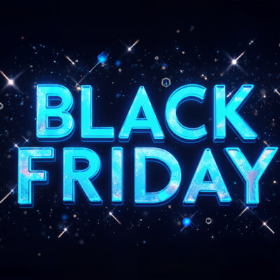 black friday sales sign neon light