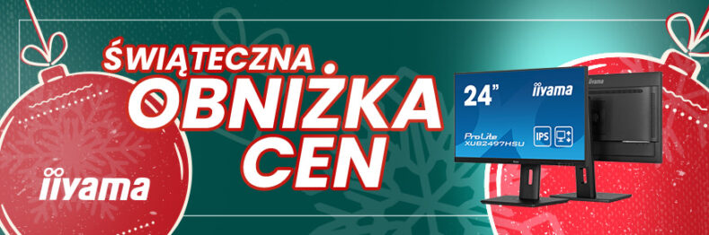 Świąteczna promocja iiyama. Monitory dostępne w obniżonych cenach
