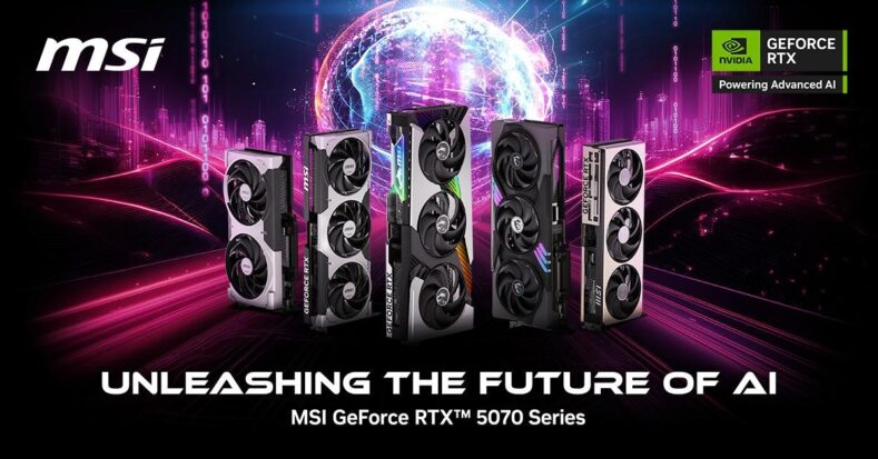 MSI prezentuje autorskie karty graficzne NVIDIA® GeForce RTX™ z serii 5070