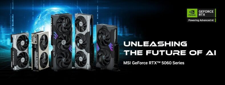 MSI prezentuje autorskie karty graficzne z serii NVIDIA® GeForce RTX™ 5060