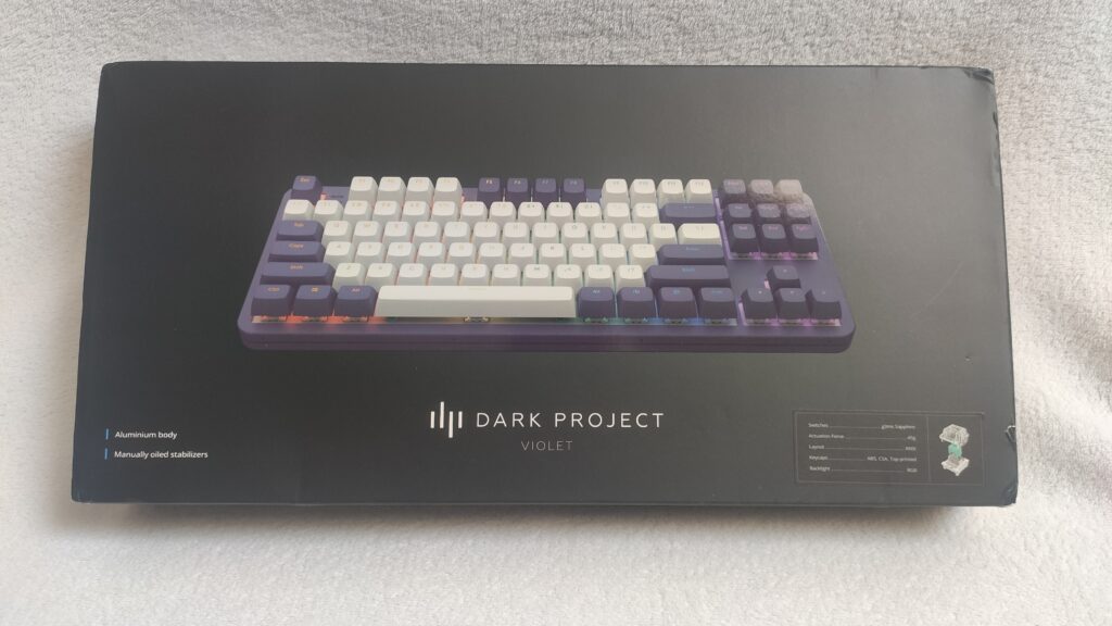 Dark Project ALU87A Violet – przyjemna klawiatura z kilkoma minusami