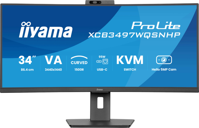 iiyama prezentuje ProLite XCB3497WQSNPH-B1 – wszechstronny ultrapanoramiczny monitor z bezpiecznym logowaniem