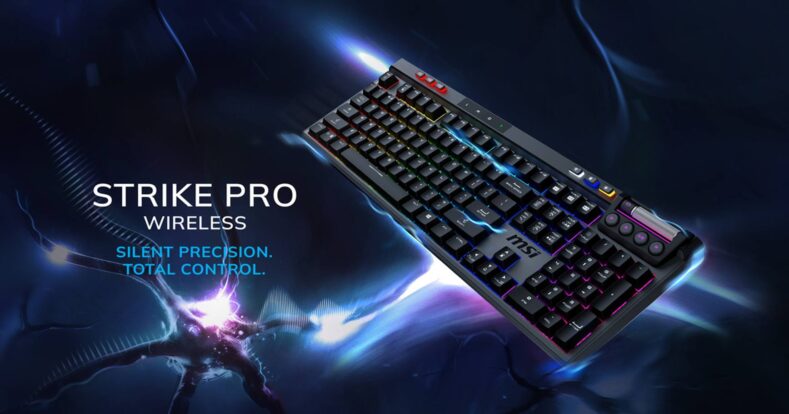 MSI prezentuje klawiaturę STRIKE PRO WIRELESS – nową klasę komfortu i precyzji
