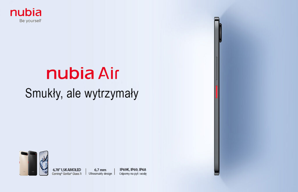 Nubia Air – ultrasmukły smartfon z 3-letnią gwarancją i do 200 zł na start