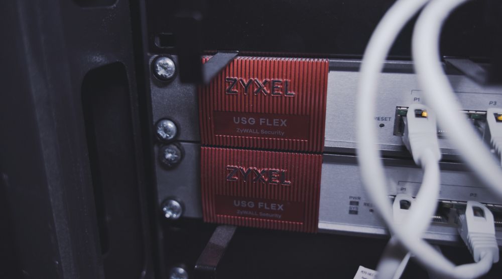 Zapora sieciowa Zyxel USG FLEX 700 w serwerowni Forest Park Resort & SPA