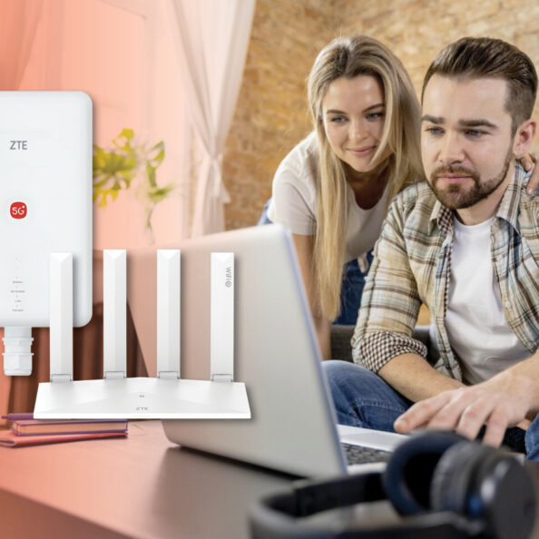 Routery ZTE G51F 5G i T3000 w Orange 44 ZTE G51F+T3000 w Orange