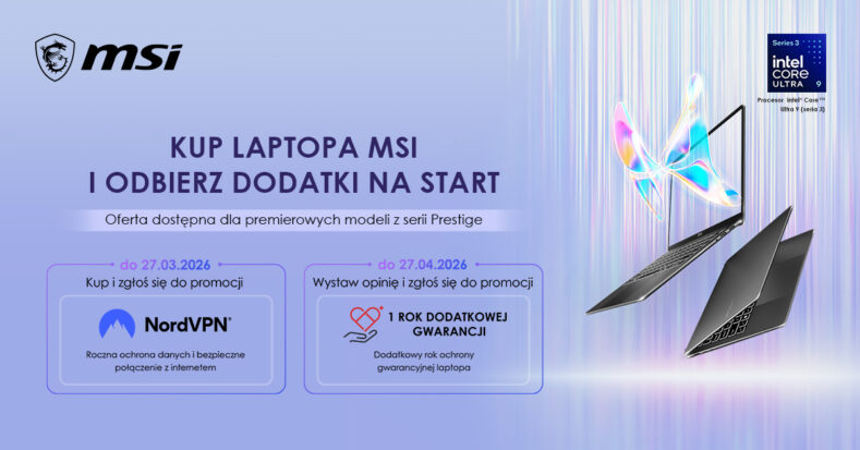 Premiera nowej serii Prestige AI+ MSI – lekkie laptopy z wytrzymałymi bateriami