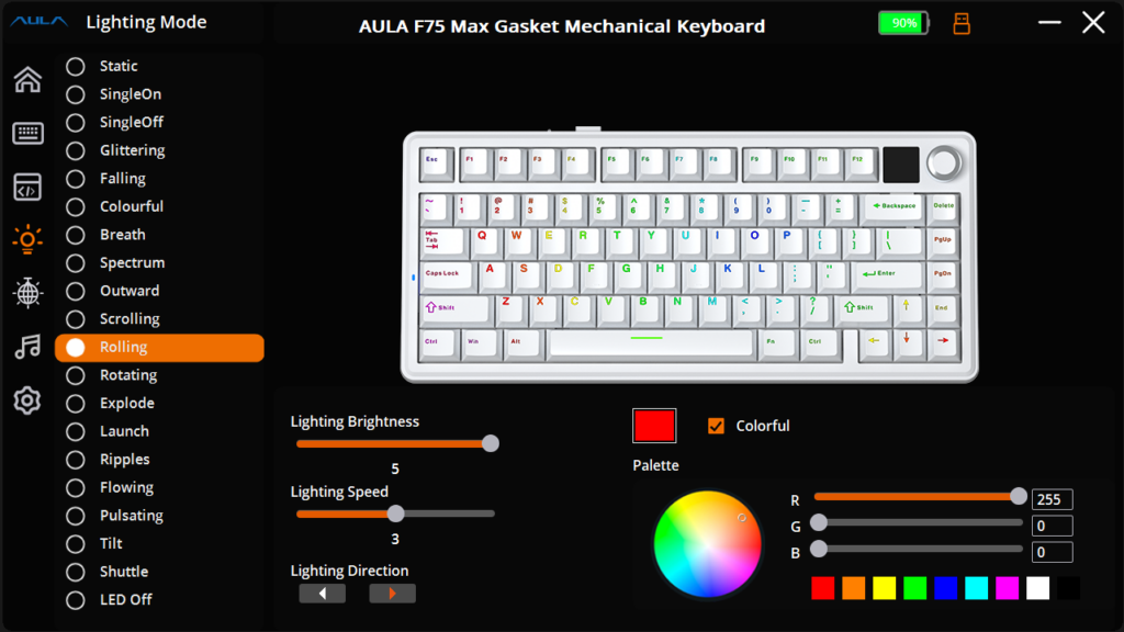 Recenzja klawiatury Epomaker x Aula F75 Max 86 4