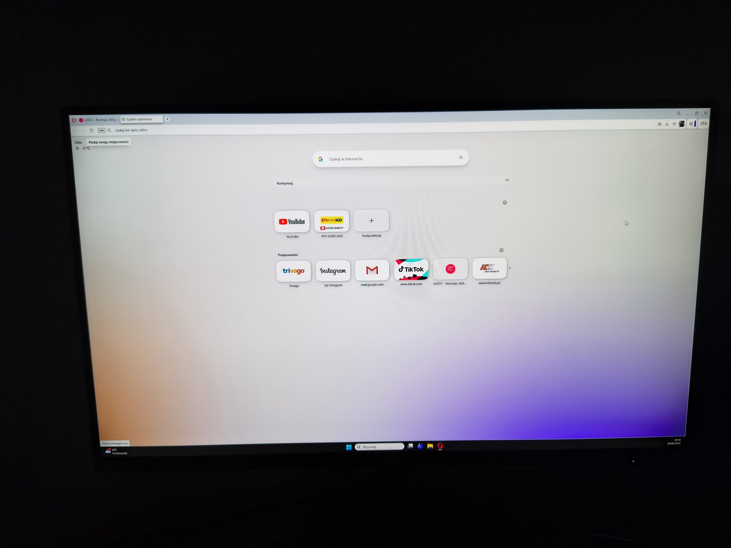 Recenzja AOC Q27E4CV – 27 cali do biura, 120 Hz i 5 lat gwarancji 40 Monitor AOC Q27E4CV