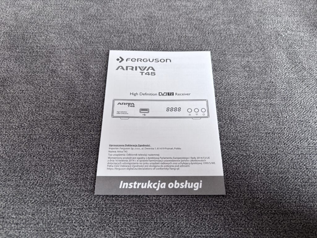 Tuner DVB-T2 Ferguson Ariva T45 21 IMG 4382