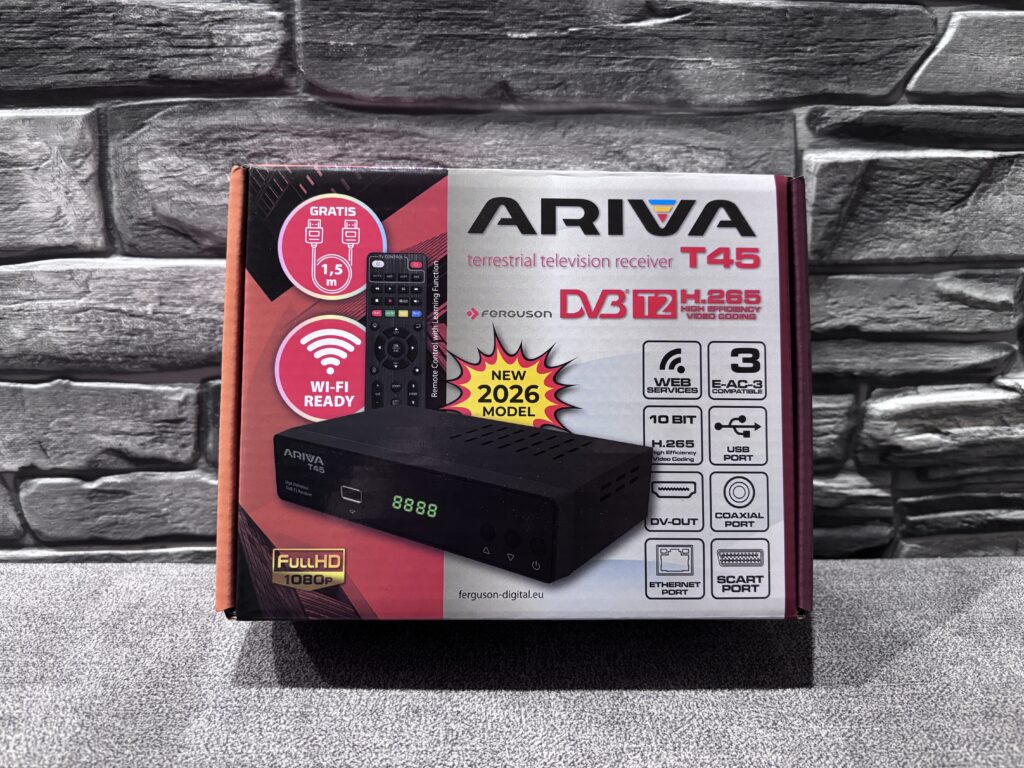 Tuner DVB-T2 Ferguson Ariva T45 15 IMG 4419