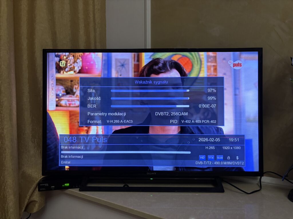 Tuner DVB-T2 Ferguson Ariva T45 51 IMG 4427