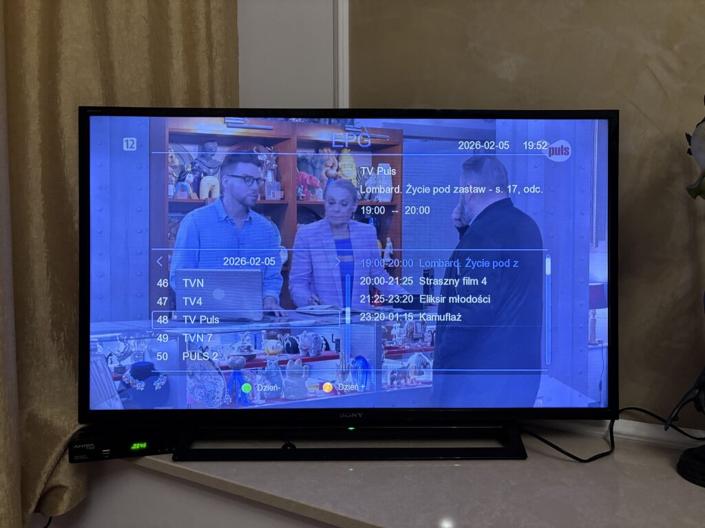 Tuner DVB-T2 Ferguson Ariva T45 55 IMG 4430