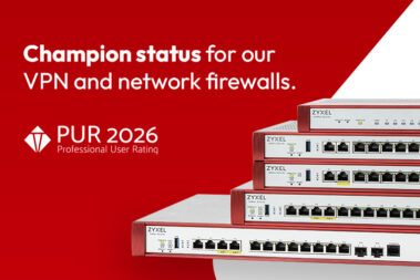 Zyxel Networks z tytułem Championa 16 P PUR AWARD BANNER 2026 EN Champion Status