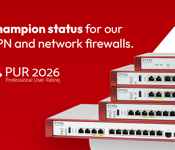 Zyxel Networks z tytułem Championa 44 P PUR AWARD BANNER 2026 EN Champion Status