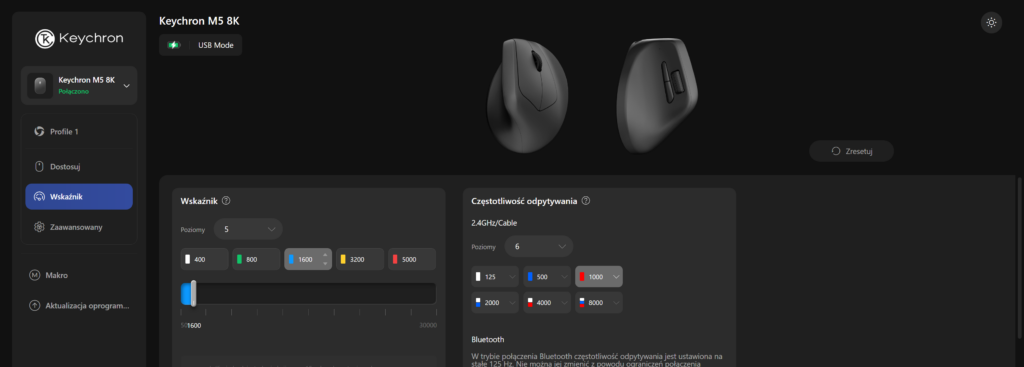 Keychron M5 White – recenzja pionowej myszy ergonomicznej 86 6